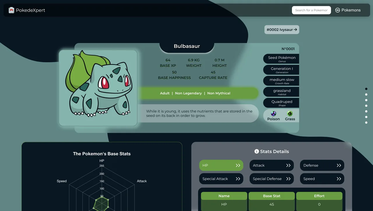 PokedExpert — fiche à thème adaptatif